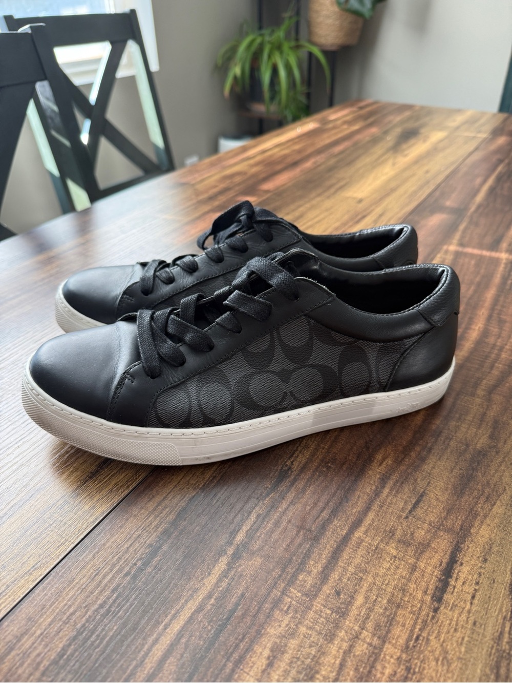Coach Black Signature Low-Top Sneakers
